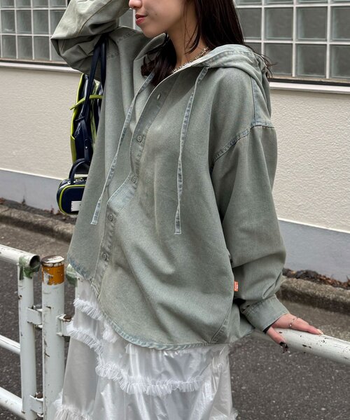 CIAOPANIC（チャオパニック） ブラウス シャツ 「チェック/デニム