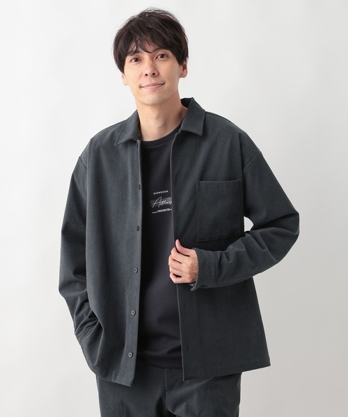 GLOBAL WORK（グローバルワーク） シャツ やわらかリッチコーデュロイ