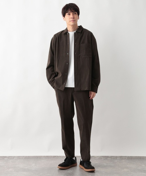 GLOBAL WORK（グローバルワーク） シャツ やわらかリッチコーデュロイ