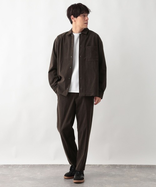 GLOBAL WORK（グローバルワーク） シャツ やわらかリッチコーデュロイ