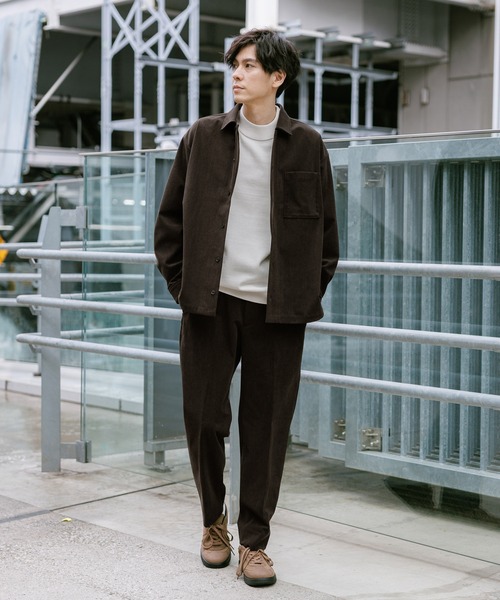 GLOBAL WORK（グローバルワーク） シャツ やわらかリッチコーデュロイ