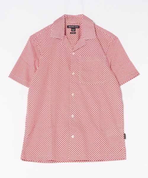 【MICHAELMICHAELKORS】MS340A7F4C ストレッチ オーガニックコットン ポプリン クロップド半袖シャツ MICHAEL KORS - 【MICHAELMICHAELKORS】MS340A7F4C ストレッチ