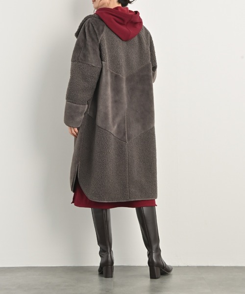 新品同様✩リバーシブル✩軽い✩ムートンコート✩柔らか✩ファーコート リバーシブルムートンコート / Reversible Mouton Coat（ムートン