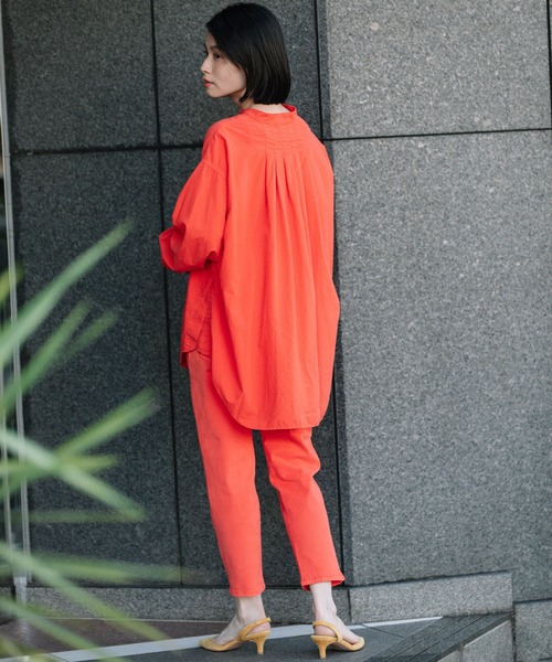 「Munich」 クロップドパンツ XX-SMALL ライトカーキ レディース_画像4