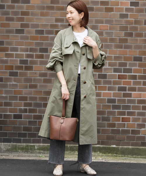 URBAN RESEARCH Sonny Label トレンチコート FREE カーキ レディース