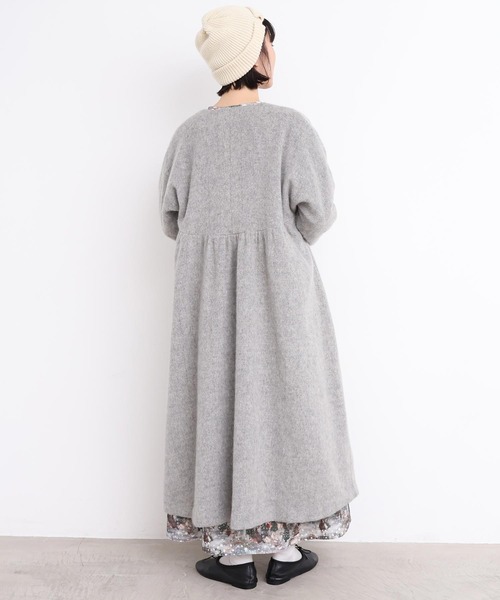 l'atelier du savon（アトリエドゥサボン） ノーカラーコート コート _