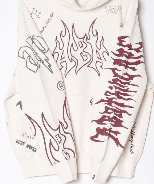 A BATHING APE（アベイシングエイプ） パーカー ALLOVER PRINT RELAXED