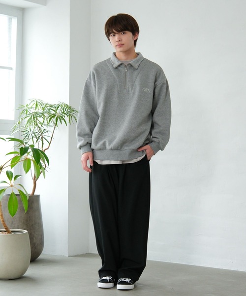 GLOBAL WORK（グローバルワーク） トレーナー あったか裏起毛ハーフ