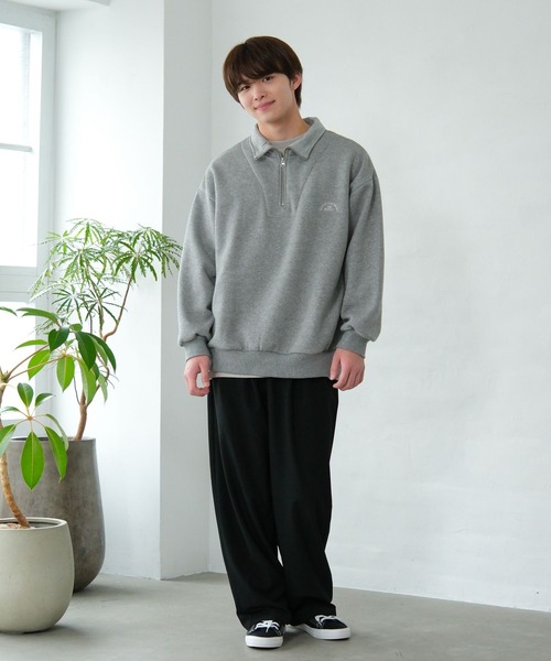 GLOBAL WORK（グローバルワーク） トレーナー あったか裏起毛ハーフ