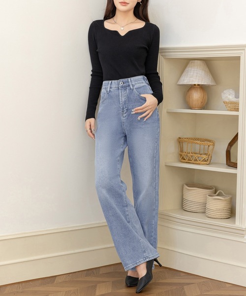 DAY CLOSET ワイドパンツ ジーンズ デニム デニムパンツ レディース