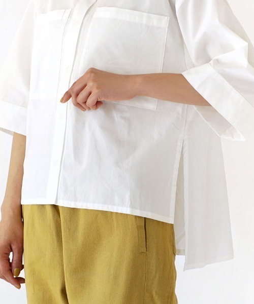 「e-zakkamania stores」 7分袖シャツ M ホワイト レディース_画像9