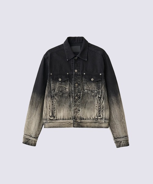 ブルゾン アウター 「JUHA/ユハ」GRADATION DENIM JACKET メンズの画像