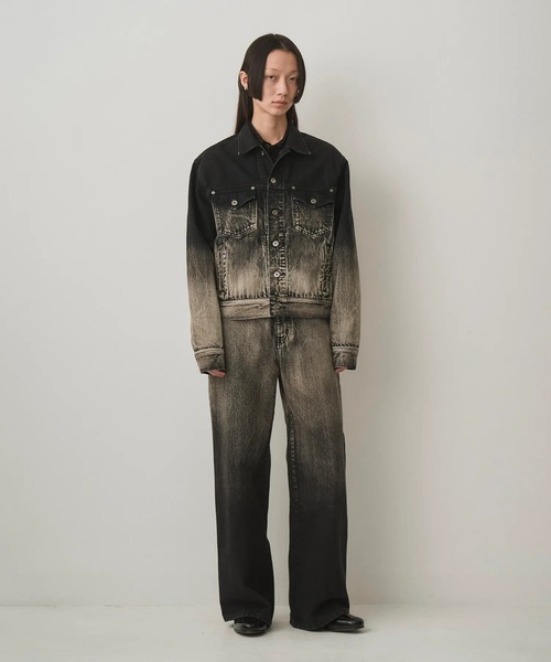 ブルゾン アウター 「JUHA/ユハ」GRADATION DENIM JACKET メンズの画像