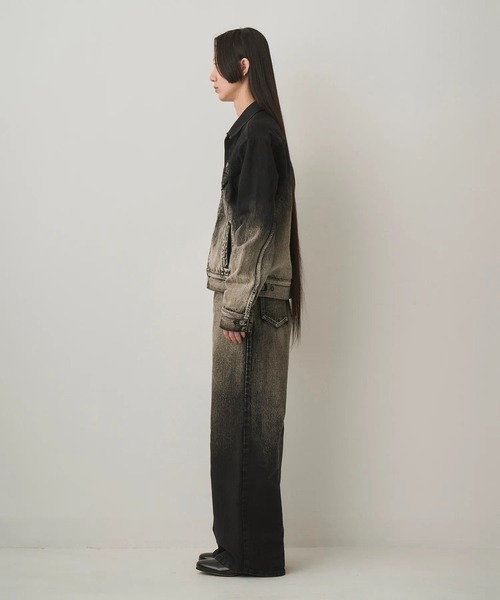 ブルゾン アウター 「JUHA/ユハ」GRADATION DENIM JACKET メンズの画像
