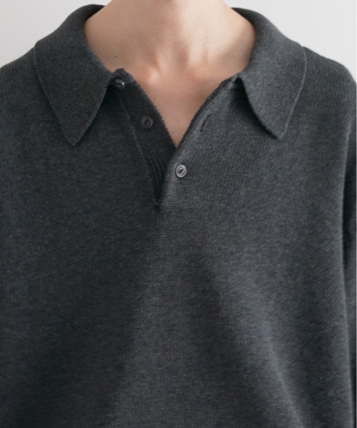 KAIKO（カイコー） セーター ニット KAIKO Knit polo shirt メンズ