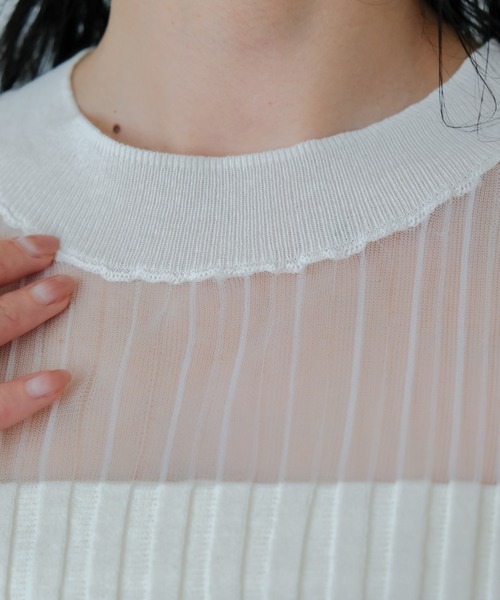 「TEVALT」 長袖ニット 38 ブラック レディース_画像7