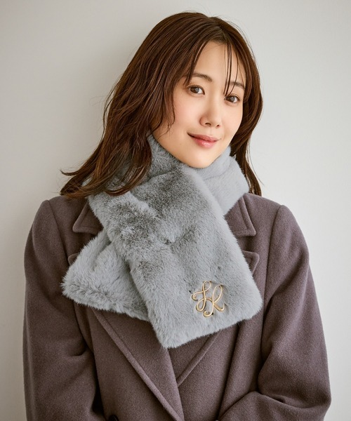 ROPE' PICNIC（ロペ ピクニック） マフラー ストール ブローチ付き