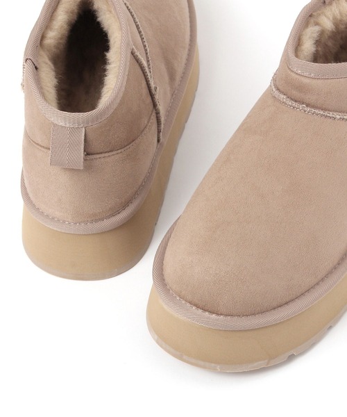 LEPSIM（レプシィム） ブーツ フェイクムートン厚底ブーツ 608843