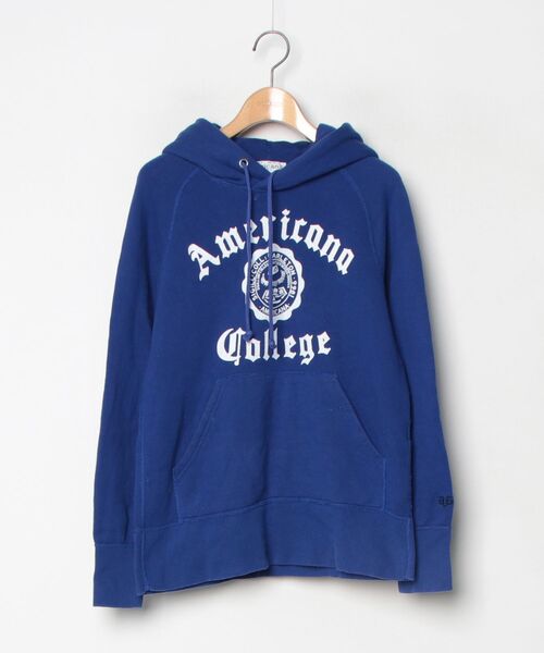 AMERICANA（アメリカーナ） プルオーバーパーカー M ブルー レディース