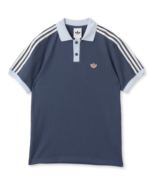 Adidas ワッフルニット 半袖ポロシャツ adidas（アディダス） ポロシャツ adidas WAFFLE KNIT POLO SHIRT