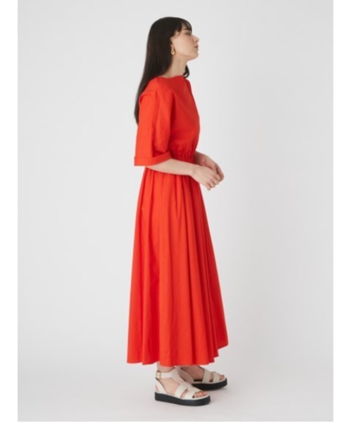 「Mila Owen」 7分袖ワンピース 0 カーキ レディース_画像8