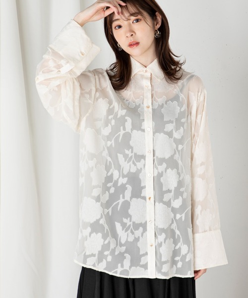 「MILLION CARATS」 長袖シャツ FREE グリーン レディース_画像2