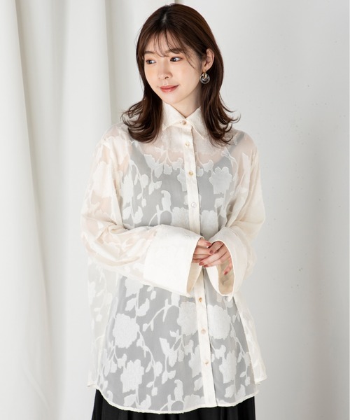 「MILLION CARATS」 長袖シャツ FREE グリーン レディース_画像3