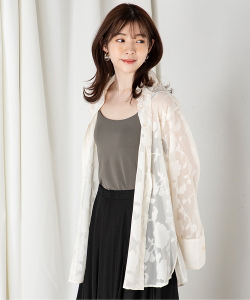 「MILLION CARATS」 長袖シャツ FREE グリーン レディース_画像5