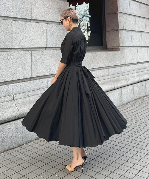 「JENNE」 半袖ワンピース X-LARGE ライム レディースの画像