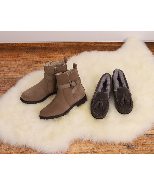 「artemis by DIANA」 モカシンシューズ 22.5cm ブルー レディース_画像4