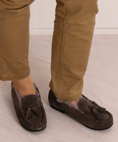 「artemis by DIANA」 モカシンシューズ 22.5cm ブルー レディース_画像6