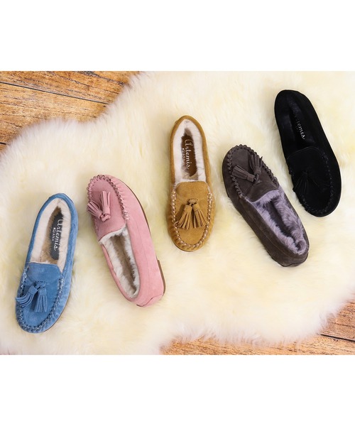 「artemis by DIANA」 モカシンシューズ 22.5cm ブルー レディース_画像9