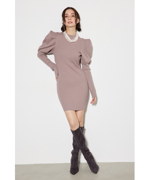 「rienda」 ニットワンピース FREE ベージュ レディース_画像4