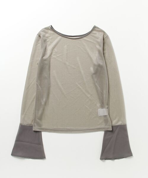 「NEUNA」 長袖カットソー FREE グレー レディース_画像2