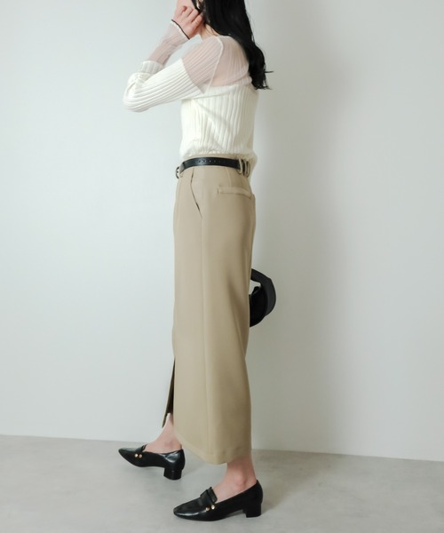 「TEVALT」 長袖ニット 38 オレンジ レディース_画像3