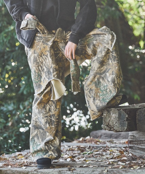 Casper John（キャスパージョン） パンツ Tree camo paleo tuck pants