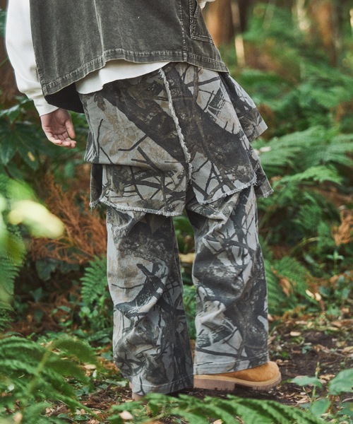 Casper John（キャスパージョン） パンツ Tree camo paleo tuck pants 
