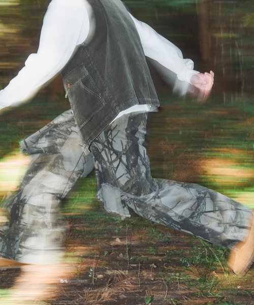 Casper John（キャスパージョン） パンツ Tree camo paleo tuck pants 