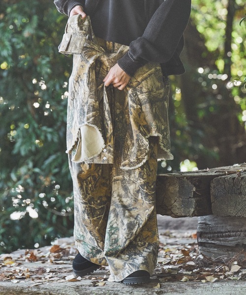 Casper John（キャスパージョン） パンツ Tree camo paleo tuck pants