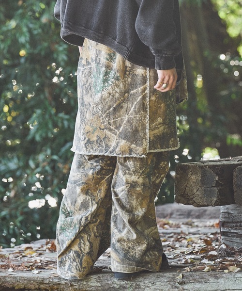 Casper John（キャスパージョン） パンツ Tree camo paleo tuck pants 