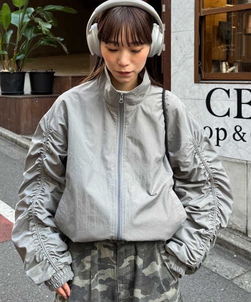 グレージャケットなな様 CIAOPANIC TYPY（チャオパニックティピー） ナイロンブルゾン LARGE