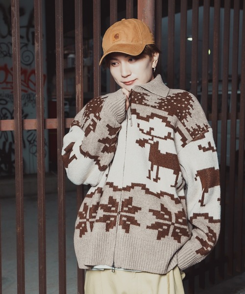 improves（インプローブス） セーター ニット ノルディック柄 カウチン