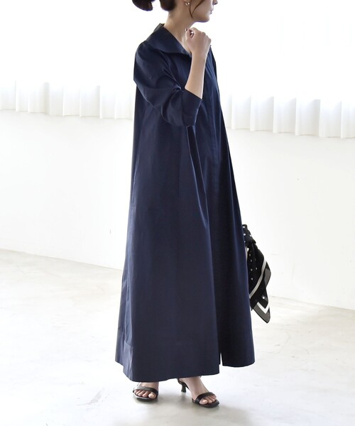 quaranciel ワンピース quaranciel:「洗濯機可能」ビッグカラー A