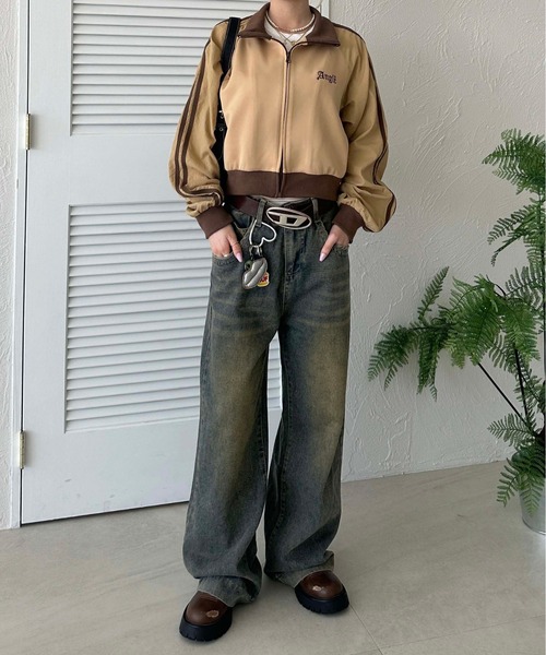 「sedacle girl」 デニムパンツ MEDIUM インディゴブルー レディース_画像6