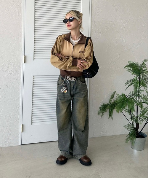 「sedacle girl」 デニムパンツ MEDIUM インディゴブルー レディース_画像7