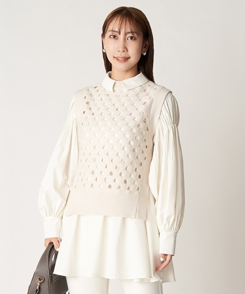 CELFORD（セルフォード） ノースリーブニット ONE SIZE ブラック