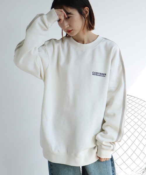 「CONVERSE」 スウェットカットソー L ダークブルー メンズ_画像6