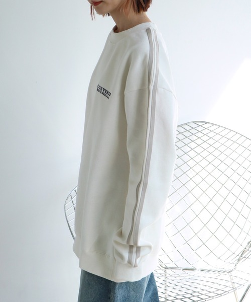 「CONVERSE」 スウェットカットソー L ダークブルー メンズ_画像7