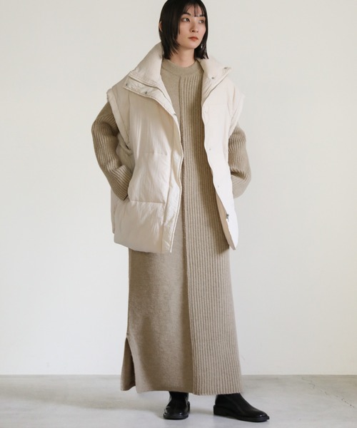 「select MOCA」 ニットワンピース FREE ブラック レディース_画像8