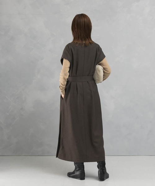 「URBAN RESEARCH ROSSO WOMEN」 ノースリーブワンピース FREE ダークブラウン レディースの画像